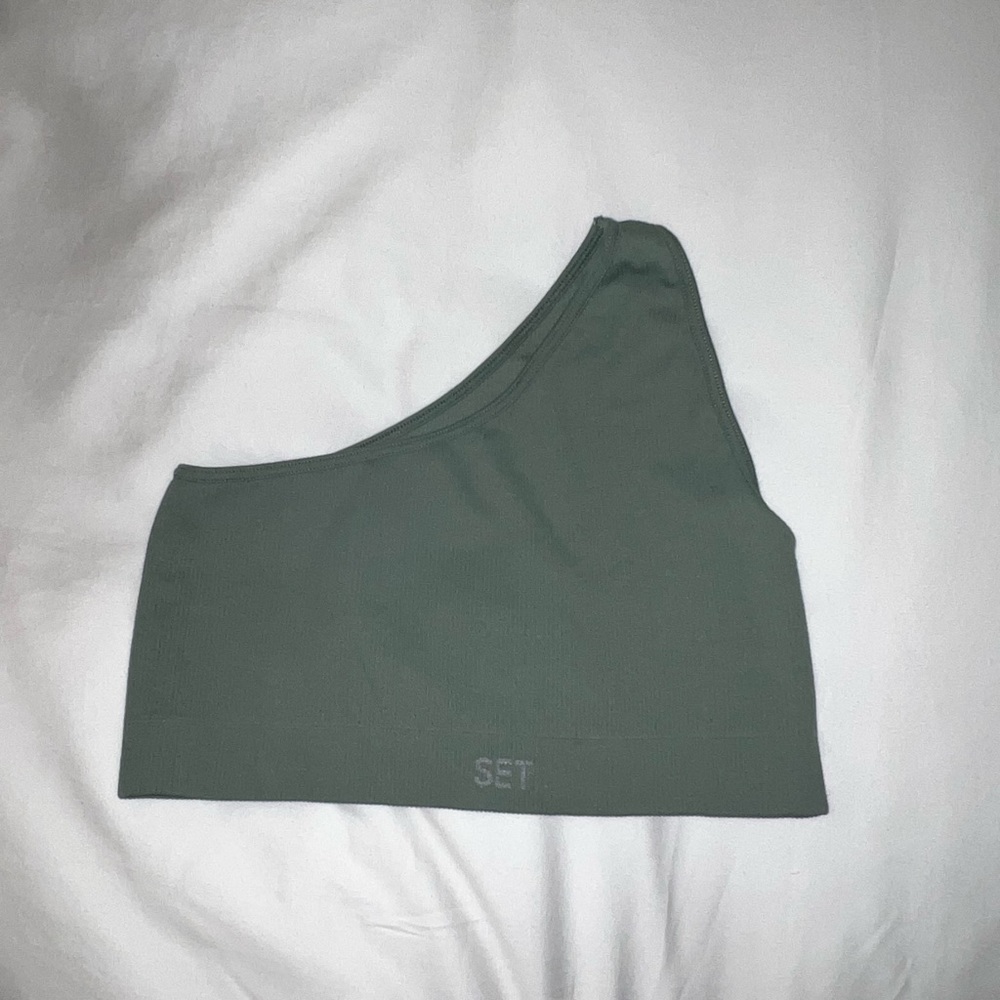 set active 1 shoulder sports bra